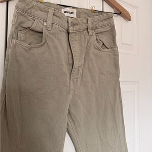 ROLLA'S Women’s green Jeans East coast crop flare